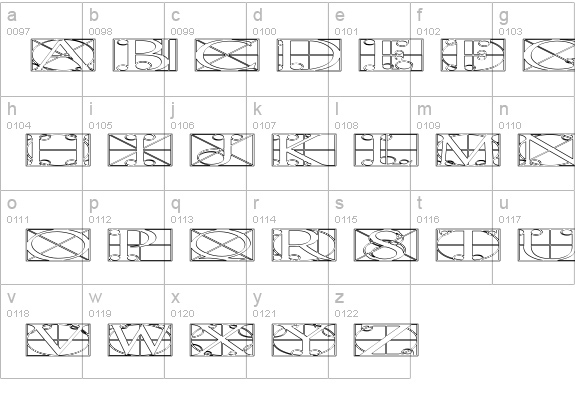Time Pundits lowercase a-z preview