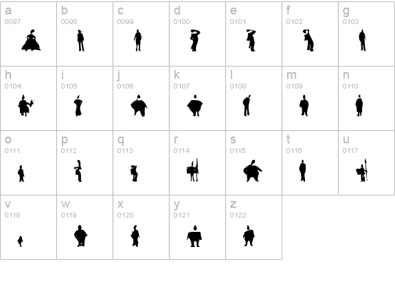Tiparracus lowercase a-z preview