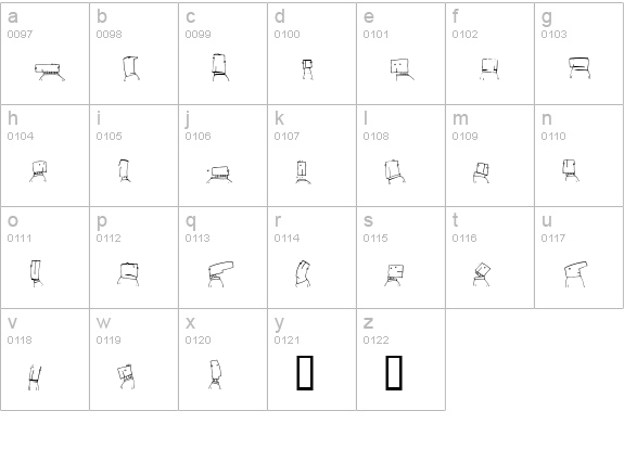 Toastheads lowercase a-z preview