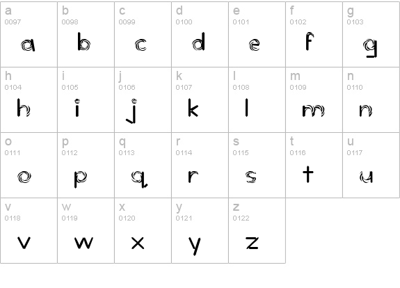 Today lowercase a-z preview