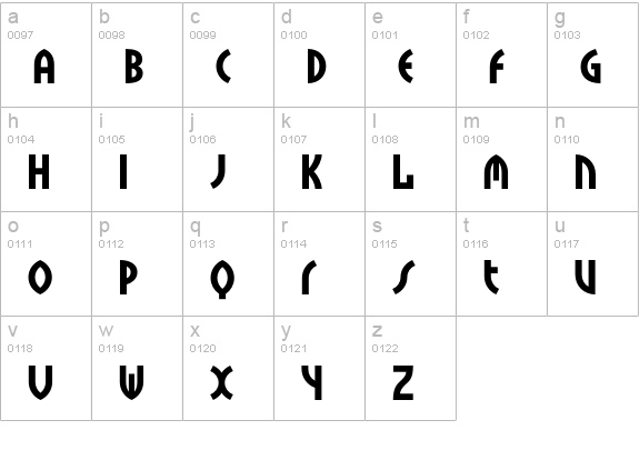 Tokyo-TwoSolid lowercase a-z preview
