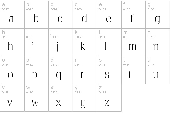 ToledoSerial-Xlight-Regular lowercase a-z preview
