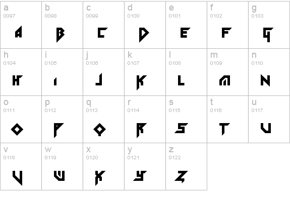 Tolerant Regular lowercase a-z preview