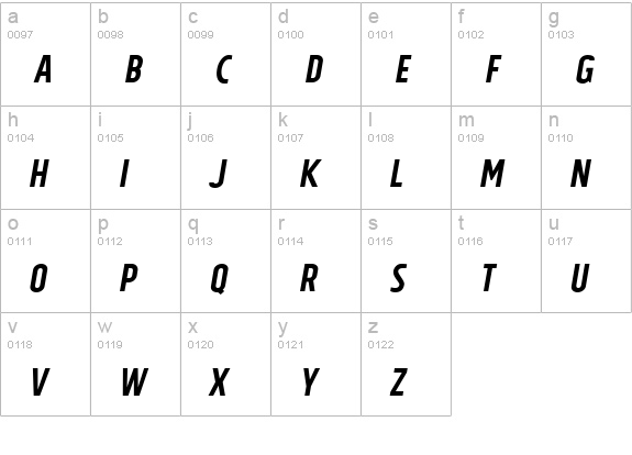 Tolyer Regular no.3 Oblique lowercase a-z preview