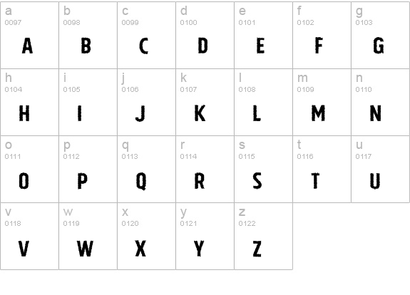 Tolyer X Monster lowercase a-z preview