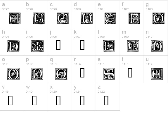 Tome Pi HPLHS lowercase a-z preview