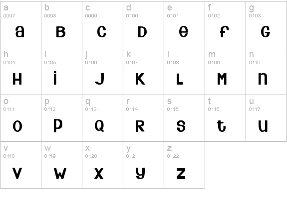 Too Much Paper! lowercase a-z preview