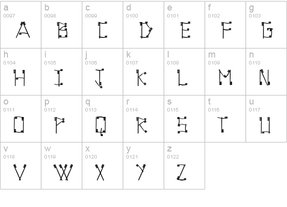 ToothBrush lowercase a-z preview