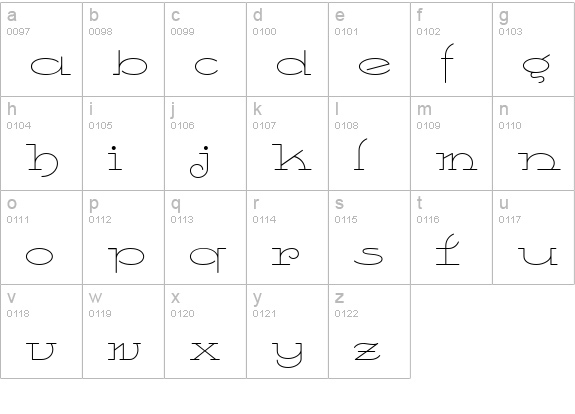 TootSweetBistroNF Medium lowercase a-z preview