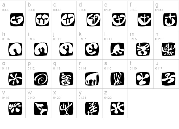 TotalFloral lowercase a-z preview