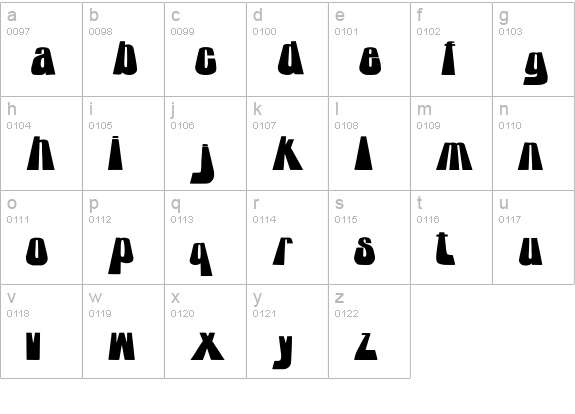 towering lowercase a-z preview