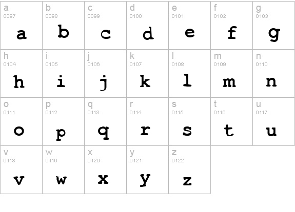 Toxica lowercase a-z preview