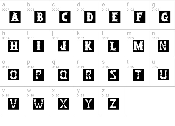 ToyBlock- lowercase a-z preview