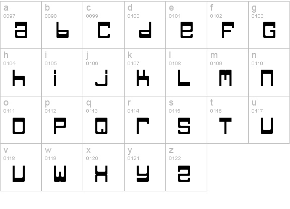 TPF Jaib lowercase a-z preview