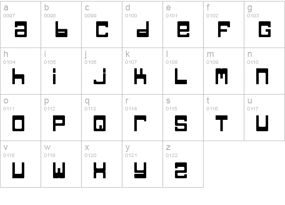 TPF Jaib Bold lowercase a-z preview