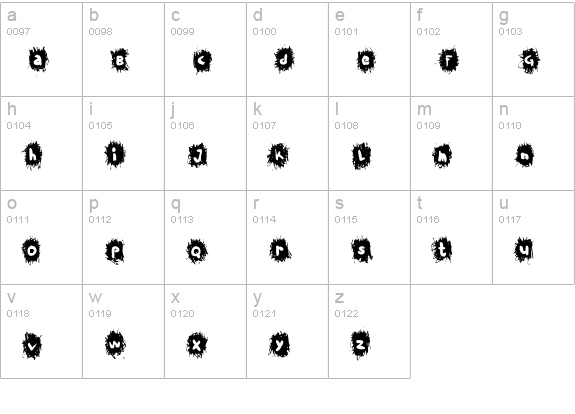 TPF Krikkel Krakkel lowercase a-z preview