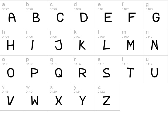 TPF Rubber Ducky lowercase a-z preview