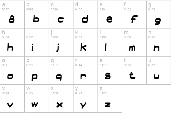 TR Field Day Filter lowercase a-z preview