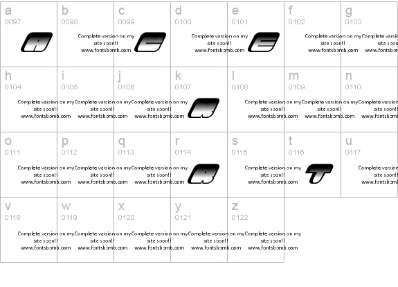 TRACKER (uncomplete_version) lowercase a-z preview