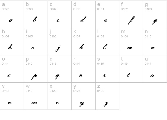 Tragedia lowercase a-z preview