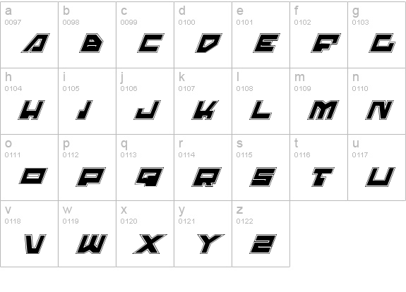Trajia Pro Italic lowercase a-z preview