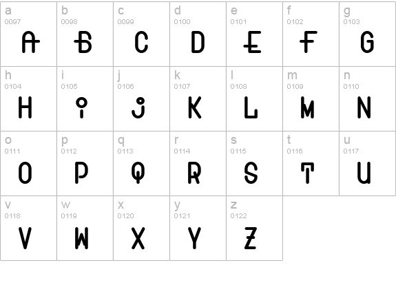 Transam lowercase a-z preview
