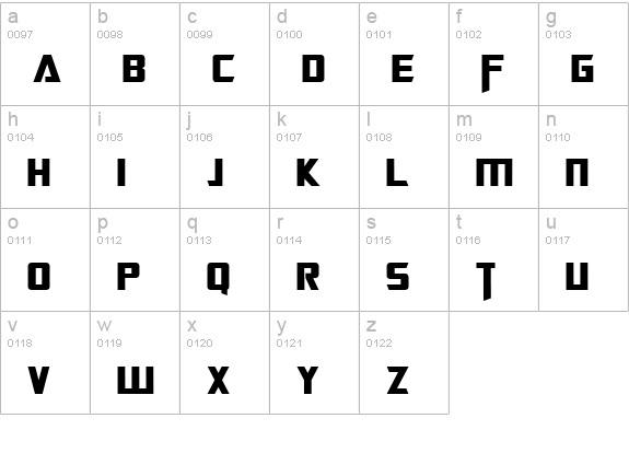 Transformers lowercase a-z preview
