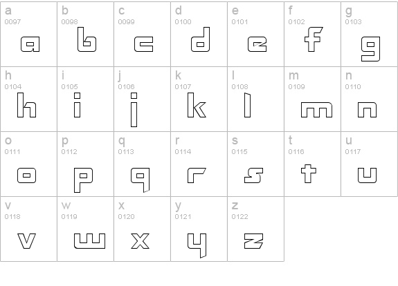 Transformers Hollow Normal lowercase a-z preview