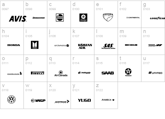 Transport Regular lowercase a-z preview