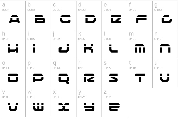 Traveler Laser lowercase a-z preview