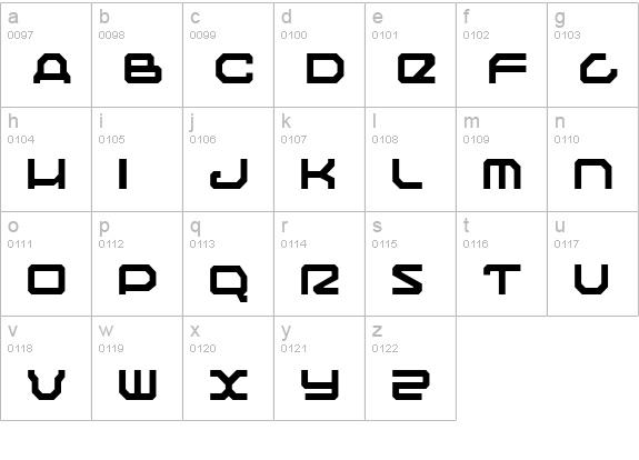 Traveler Light lowercase a-z preview