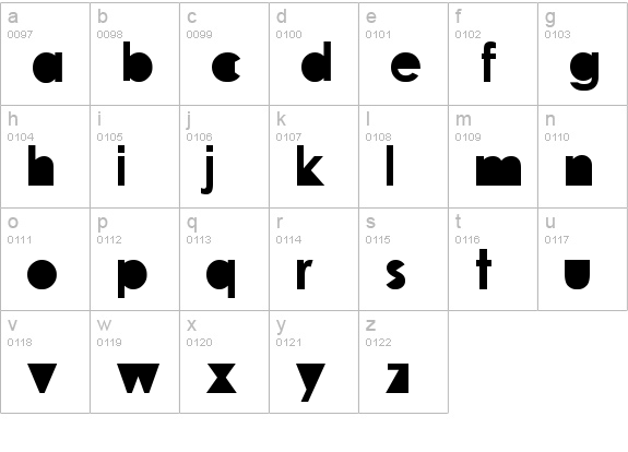 travellers lowercase a-z preview