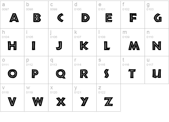 Tribeca Medium lowercase a-z preview