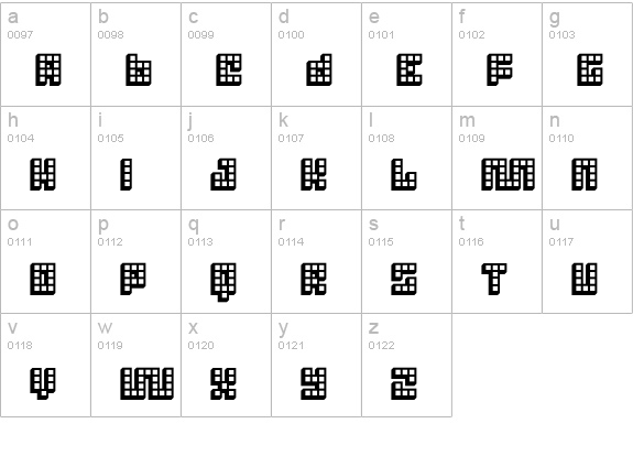 Trick 3D lowercase a-z preview