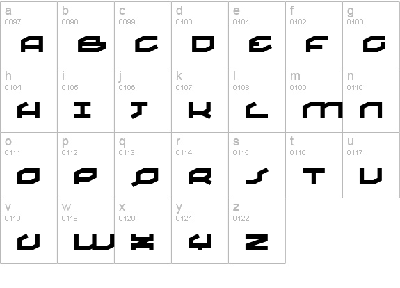 tricky lowercase a-z preview