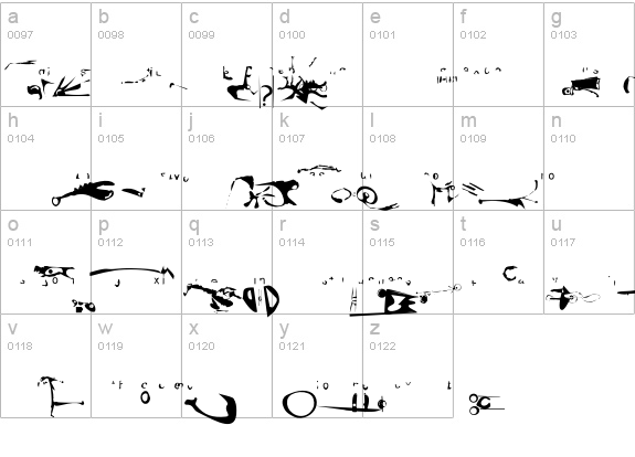 Trinity lowercase a-z preview