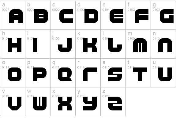 Trip Trap Regular lowercase a-z preview