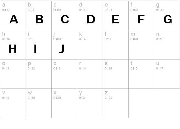 TRON muestre CINE1 lowercase a-z preview