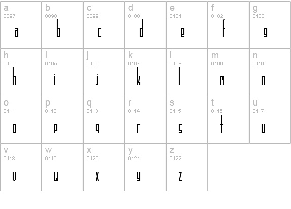 TRUCK Rocketry lowercase a-z preview