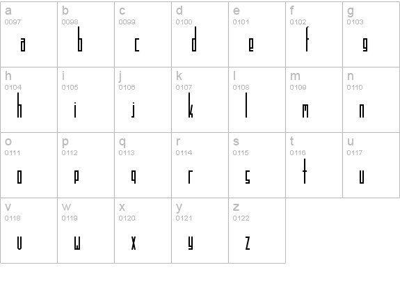 TRUCKRocketry lowercase a-z preview