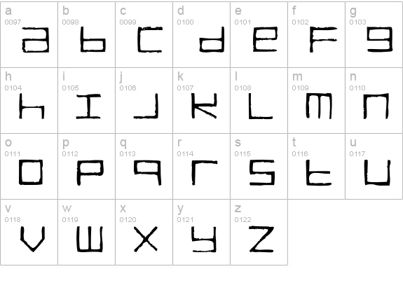 TRUCKTransmission lowercase a-z preview