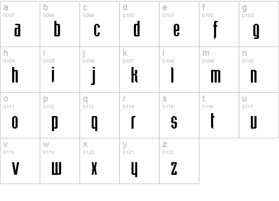 Trust This One lowercase a-z preview