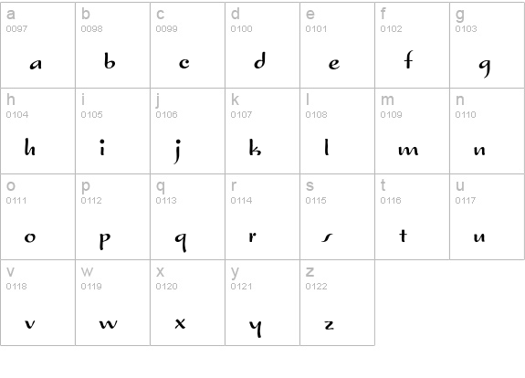TruStarImperial lowercase a-z preview