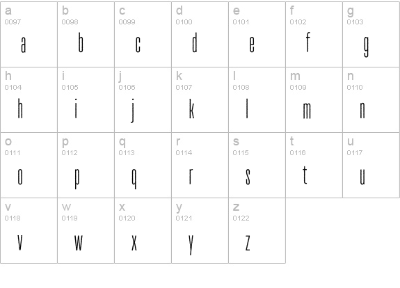 TT Bluescreens Rough Regular lowercase a-z preview