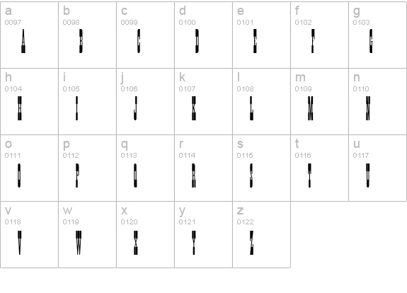 Tumbleweed SSi lowercase a-z preview