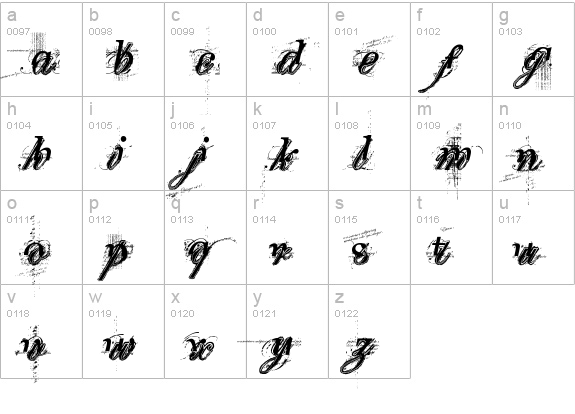 turbo ripped lowercase a-z preview