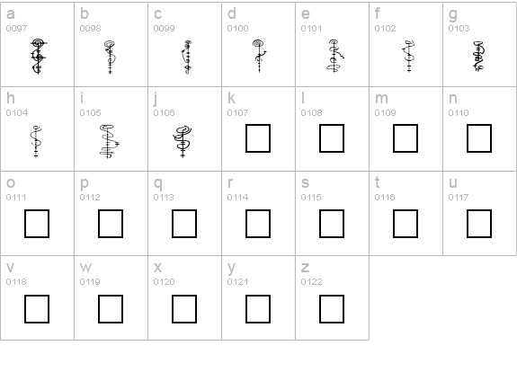 Two old vulcan beta lowercase a-z preview