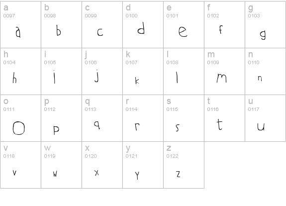 Two Turtle Doves lowercase a-z preview