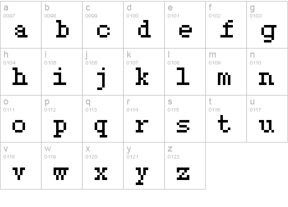 type 07_56 lowercase a-z preview
