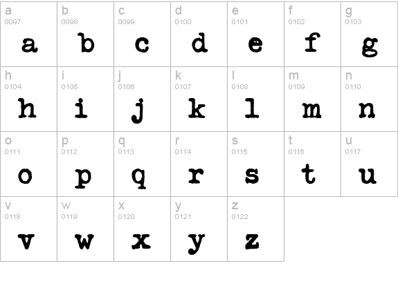 TypekaBoldA lowercase a-z preview